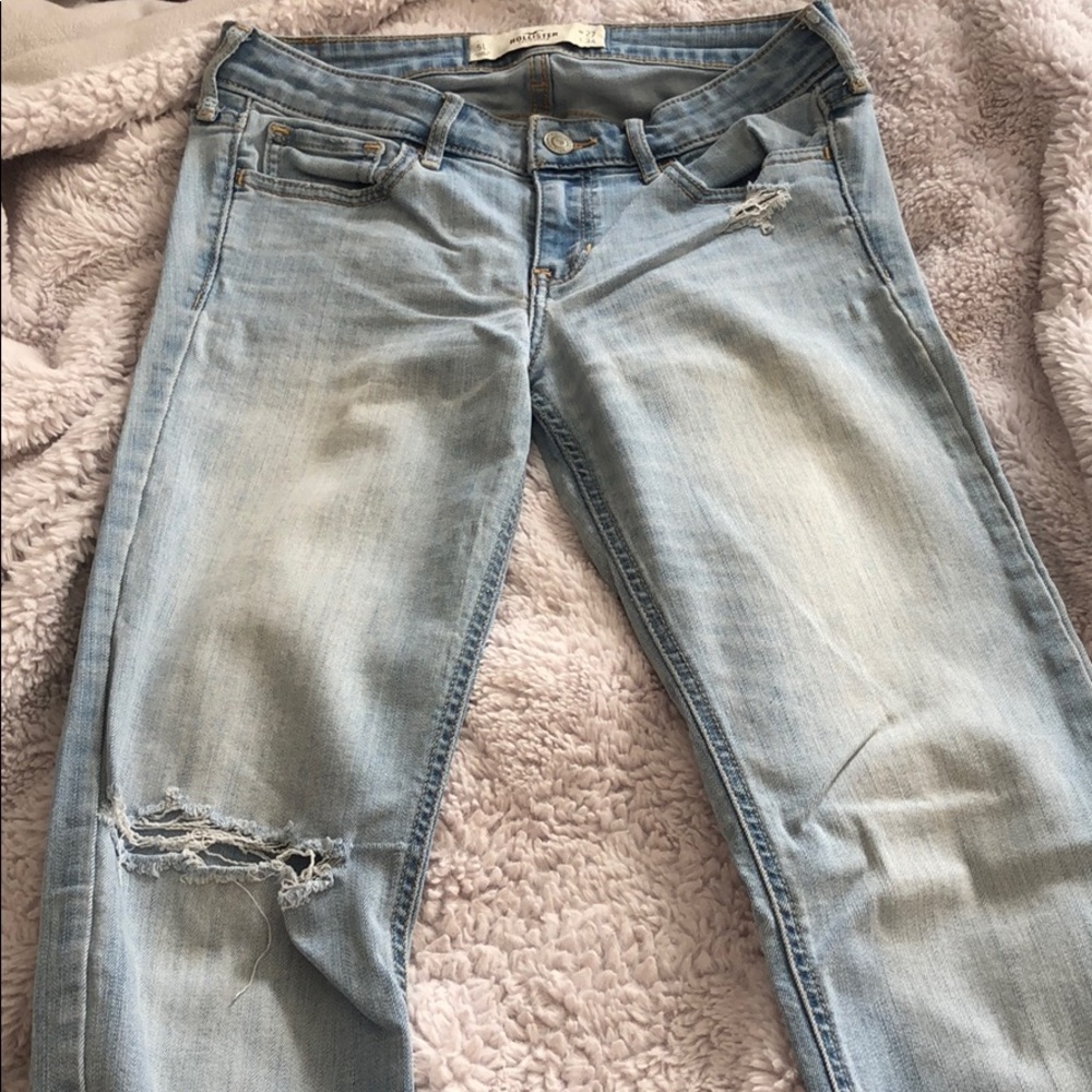 Blue washed jeans